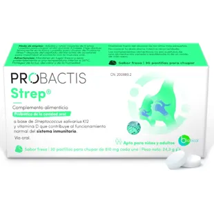Probactis Strep Strawberry Flavor 30 Lozenges