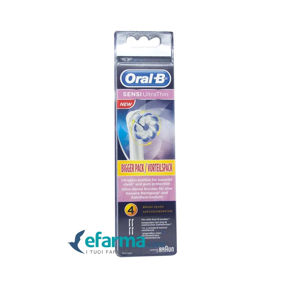 Oral-B Sensi UltraThin Testine di Ricambio Spazzolino Elettrico 3 Pezzi