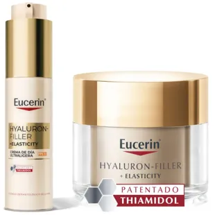 Eucerin Hyaluron-Filler Elasticity Anti-Aging Night Cream 50ml + Ultra-Light Day Cream SPF50 50ml