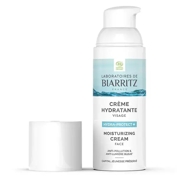 Laboratoires de Biarritz Soins Hydra-protect+ Crème Hydratante Visage Bio 50ml
