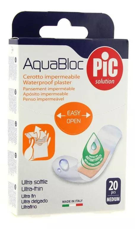PIC Solution Penso Aquabloc Antibacteriano 19x72mm 20 Unidades