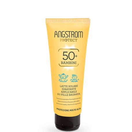 Angstrom Kids Latte Solare Pelle Bagnata SPF 50+ Protezione Bambini 250 ml