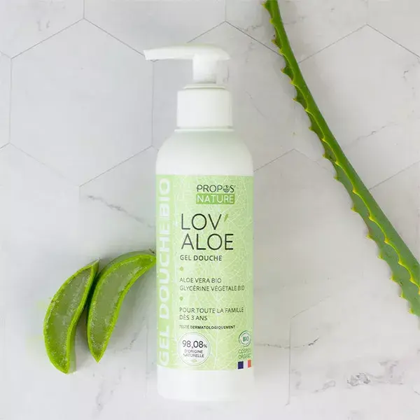 Propos'Nature - Gel douche Lov'Aloe Bio - 98% naturel - 200ml