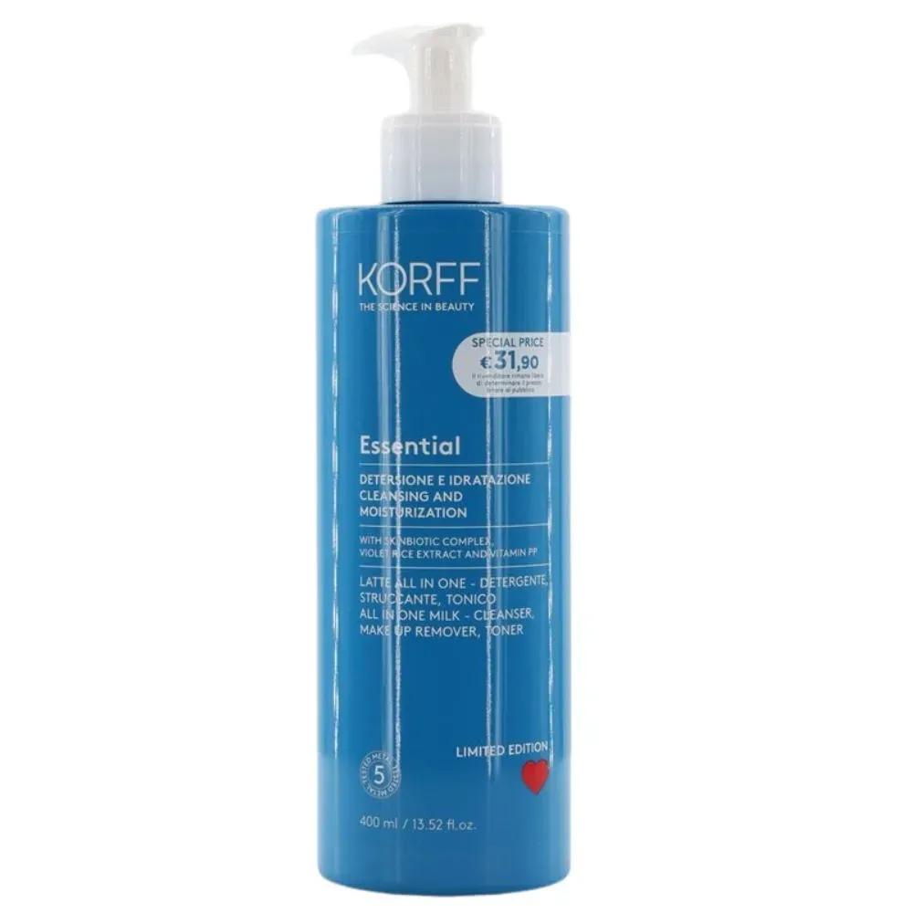 Korff Essential Latte All In One Detergente Struccante Tonico 400 ml