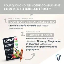 Vitavea Force G Stimulant Bio Performances Physiques 20 ampoules