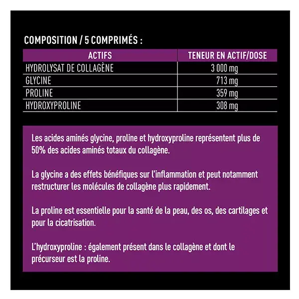 Eafit Peptides de Collagène Marin Bien-être Musculaire et Articulaire 120 comprimés