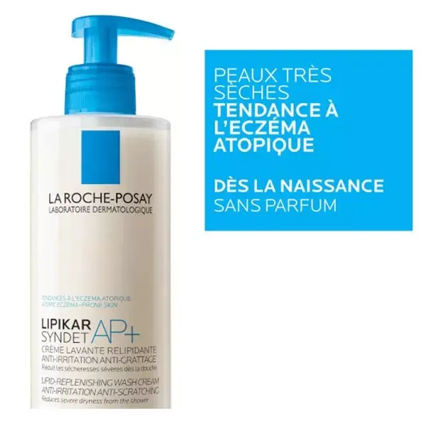La Roche Posay Lipikar Syndet AP+ Crème Lavante Relipidante 400ml 