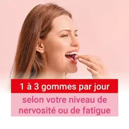 MAG 2 Gommes Framboise Magnésium Vitamine B6 Fatigue Nervosité 45 gommes