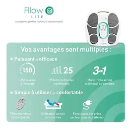 Paingone Fllow lite électrostimulateur Jambes Lourdes et Douloureuses