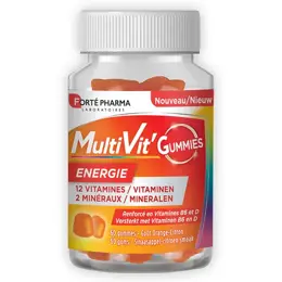 Forté Pharma Multivit' Énergie 60 gummies Multivitamines, Energie et Vitalité