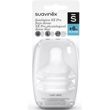 Suavinex Zero Zero tetina silicona anticólico flujo S 2 uds