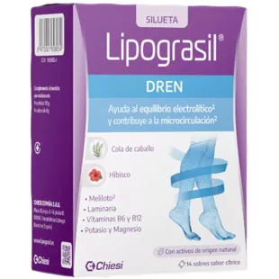 Lipograsil DREN 14 Envelopes Citrus Flavor