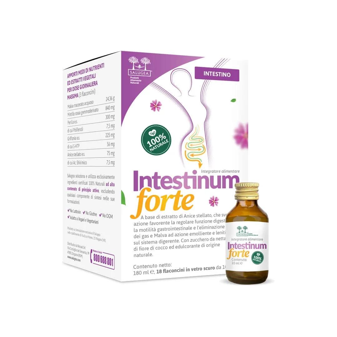 Salugea Intestinum Forte Integratore per l’Intestino 18 Flaconcini Da 10Ml