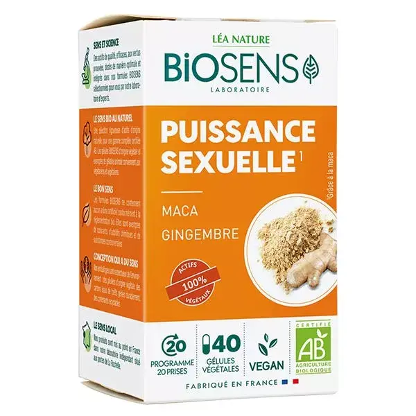 Biosens Puissance Sexuelle Bio 40 gélules végétales