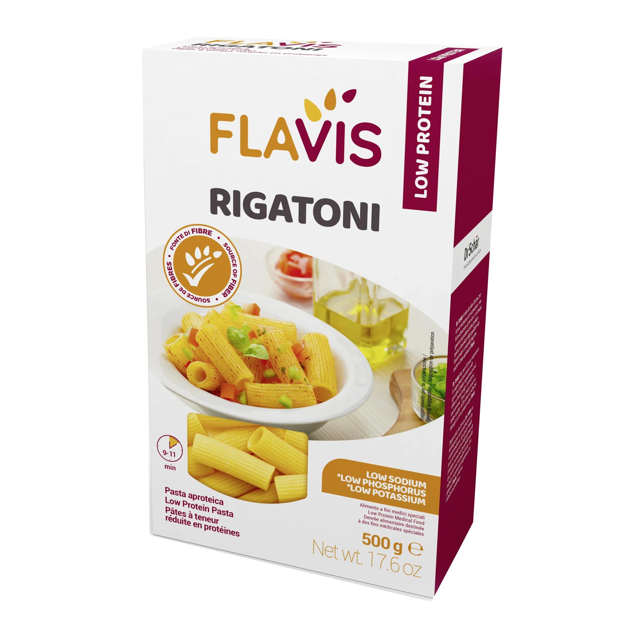 Mevalia Flavis Rigatoni Pasta Aproteica 500 g