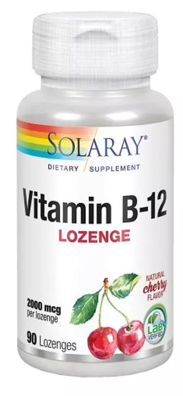 Solaray Vitamina B12 2000 mcg 90 Comprimidos Sublinguales