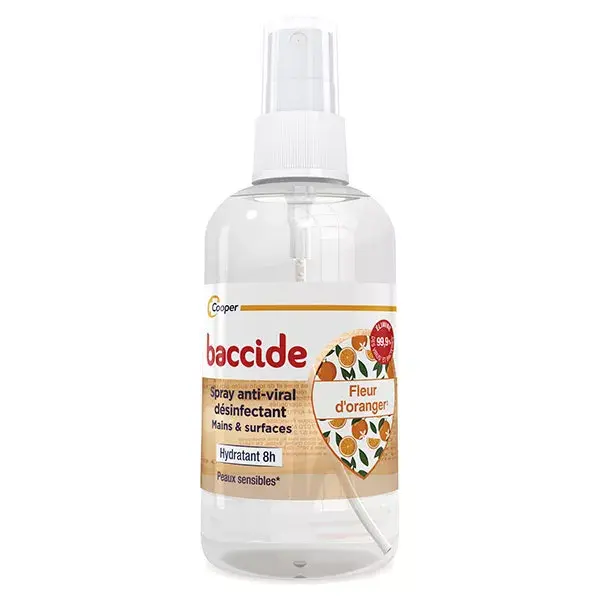 Baccide Désinfectant Spray Hydroalcoolique Mains & Surfaces Fleur d'Oranger 100ml