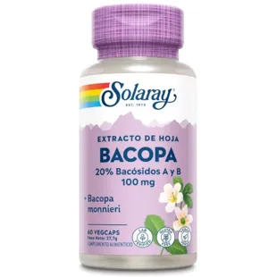 Solaray Bacopa 100 mg 60 Vegetable Capsules