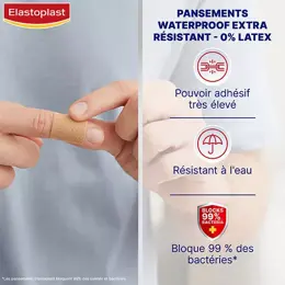 Elastoplast Waterproof Pansement Extra Résistant 20 unités