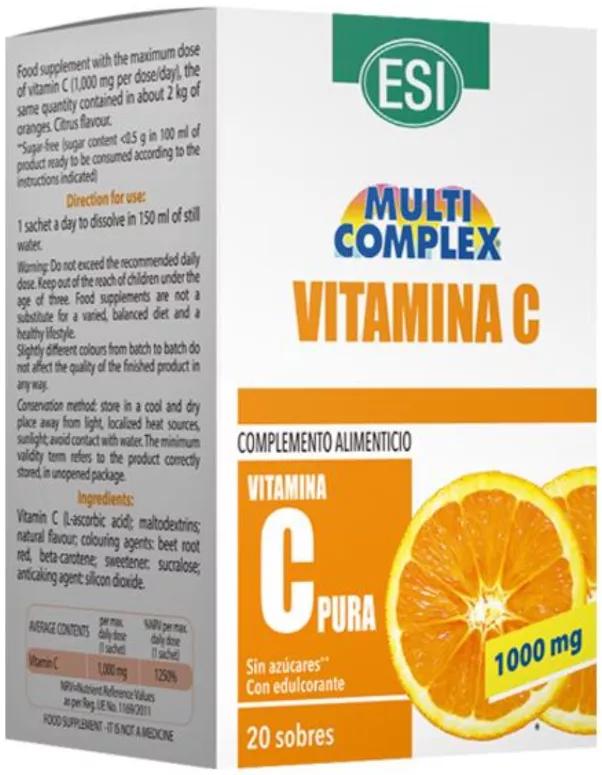 ESI Multicomplex Vitamina C 1000mg 20 Saquetas