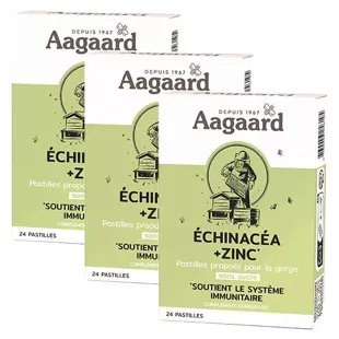 Aagaard Propolentum Echinacea e Zinco Lotto di 3 x 24 pastiglie