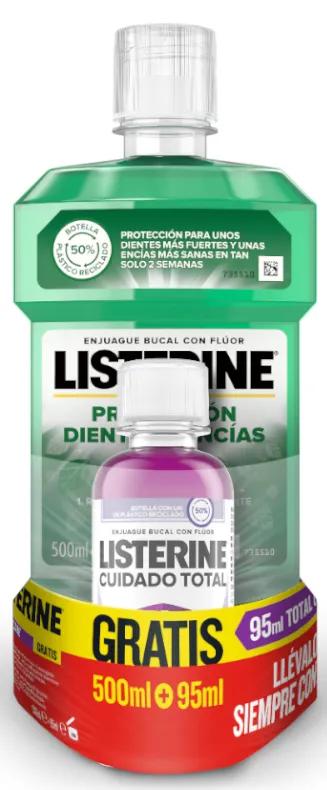 Listerine Dents et Gencives Bain de Bouche 500 ml + 250 ml