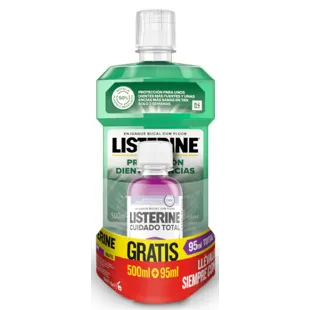 Listerine Dents et Gencives Bain de Bouche 500 ml + 250 ml