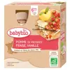 Babybio Fruits Gourde Pomme Fraise Vanille +6m Bio 4 x 90g