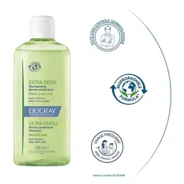 Ducray Extra-Doux Shampoing Dermo-Protecteur Lot de 2 x 400ml