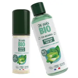 Je Suis Bio Mes Déodorants en Roll-On Recharge Menthe & Aloe Vera 100ml