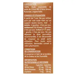 Arko Essentiel Huile Essentielle Bio Citron N°3 10ml