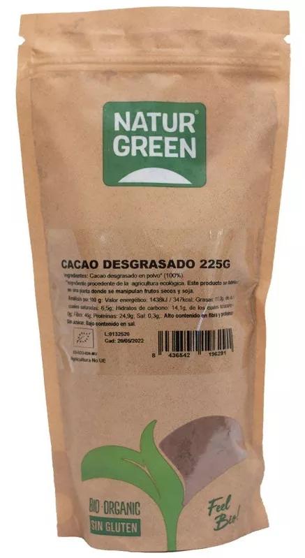 NaturGreen Cacao Desgrasado BIO 225 gr