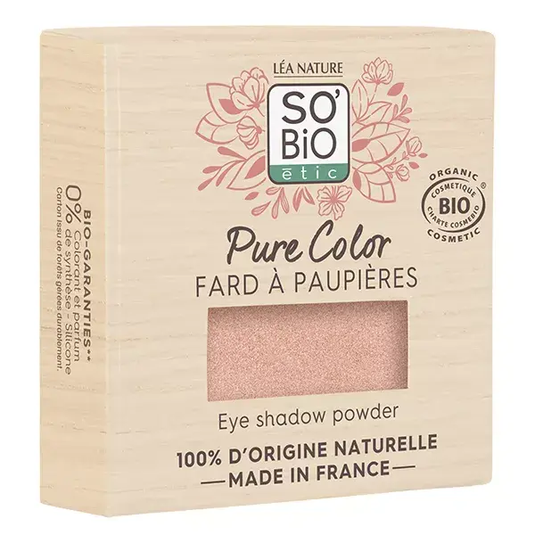 So'Bio Étic Pure Color Fard à Paupières Bio N°04 Rose Tendresse 3g