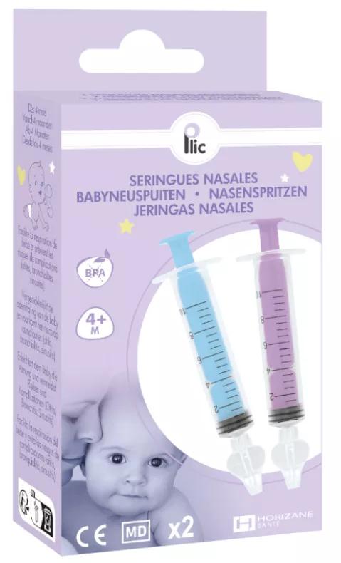 Horizane Sante Reusable Nasal Wash Syringe Blue and Pink 2 units