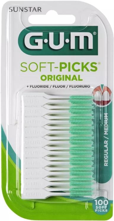 Gum Soft-Picks Original Regular Interdental Stick 100 Units.