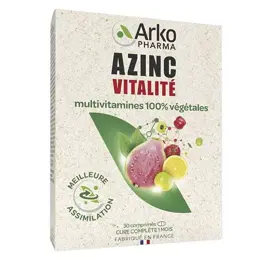 Arkopharma Azinc Naturel Vitalité 30 comprimés