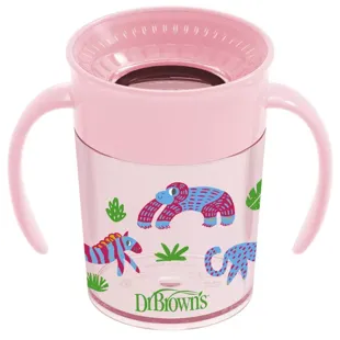 Dr Brown's 360 Learning Cup without Spout and with Handles Pink 200 ml