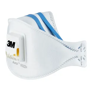 3M Aura Comfort Cool Flow Mask with Valve 9322+ FFP2 2 units