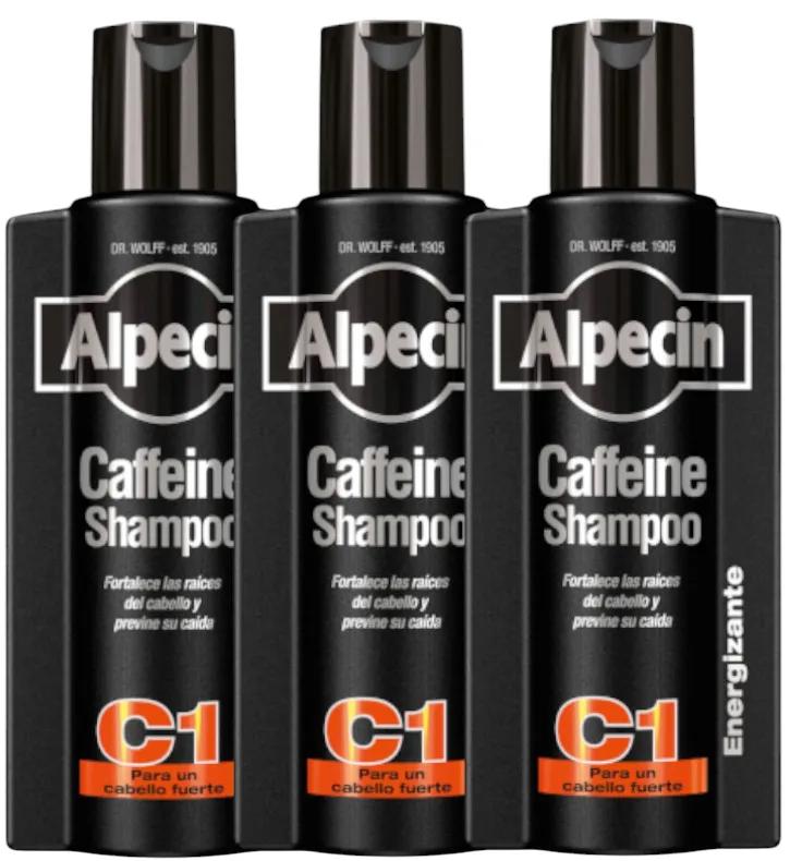 Shampooing Alpecin Caféine C1 Black Edition 3x375 ml