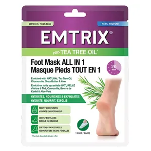 Emtrix + Masque Pieds tout en un 1 Paire
