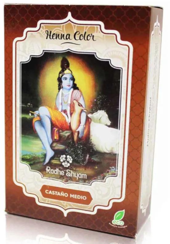 Radhe Shyam Henna Poeder Medium Bruin 100 gr