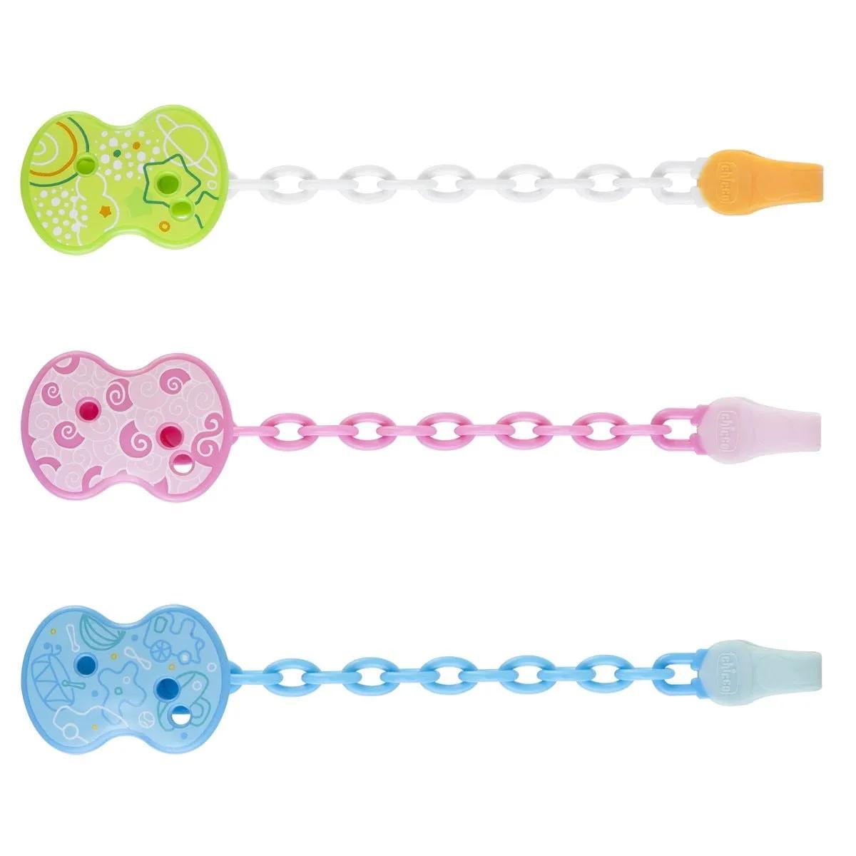 Chicco Easy Clip Salva Succhietto Catenella Multicolor