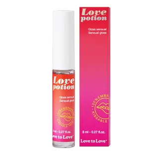 Love to Love Love Potion - Gloss sensuale - Baciabile, vegano - 8 ml