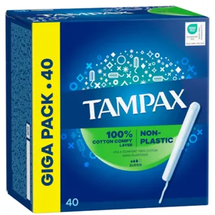 Tampax Super Tampons with Applicator 40 pcs