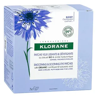 Klorane Bleuet Bio Patchs Défatiguants Express 7 unità