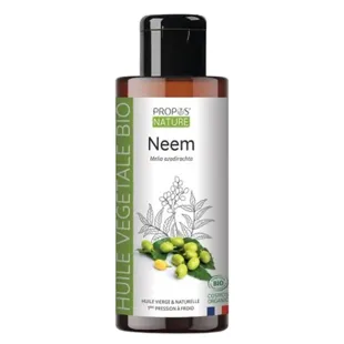 Olio vegetale di neem biologico per aromaterapia e fitoterapia Propos' Nature 100ml