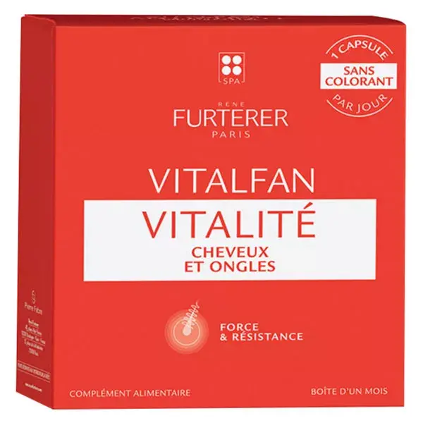 René Furterer Vitalfan Vitalité Cheveux et Ongles 30 capsules
