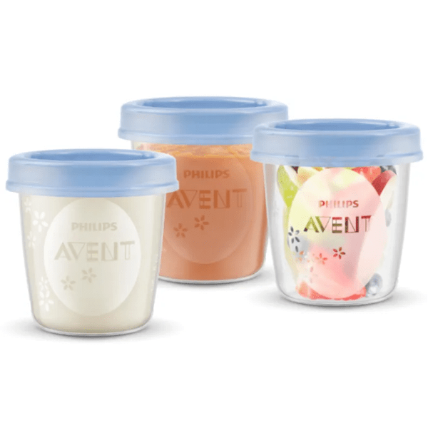 Philips Avent Containers 180 ml for Breast Milk Reusable Lids
