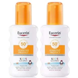 Pack Duplo Eucerin Solar Spray Sensitive Kids SPF50 + 200ml