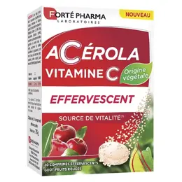 Forté Pharma Acérola Vitamine C Naturelle 20 comprimés effervescents